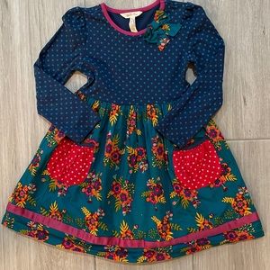 Matilda Jane GIRLS Moments with you Merry Merry Dress size 6 Holiday
